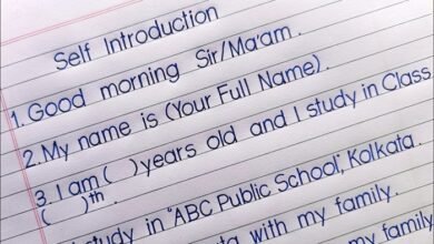 my self introduction in english